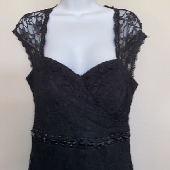Windsor Black Lace Dress Sleeveless and Backless Size 11/12 - Picture 1 of 12
